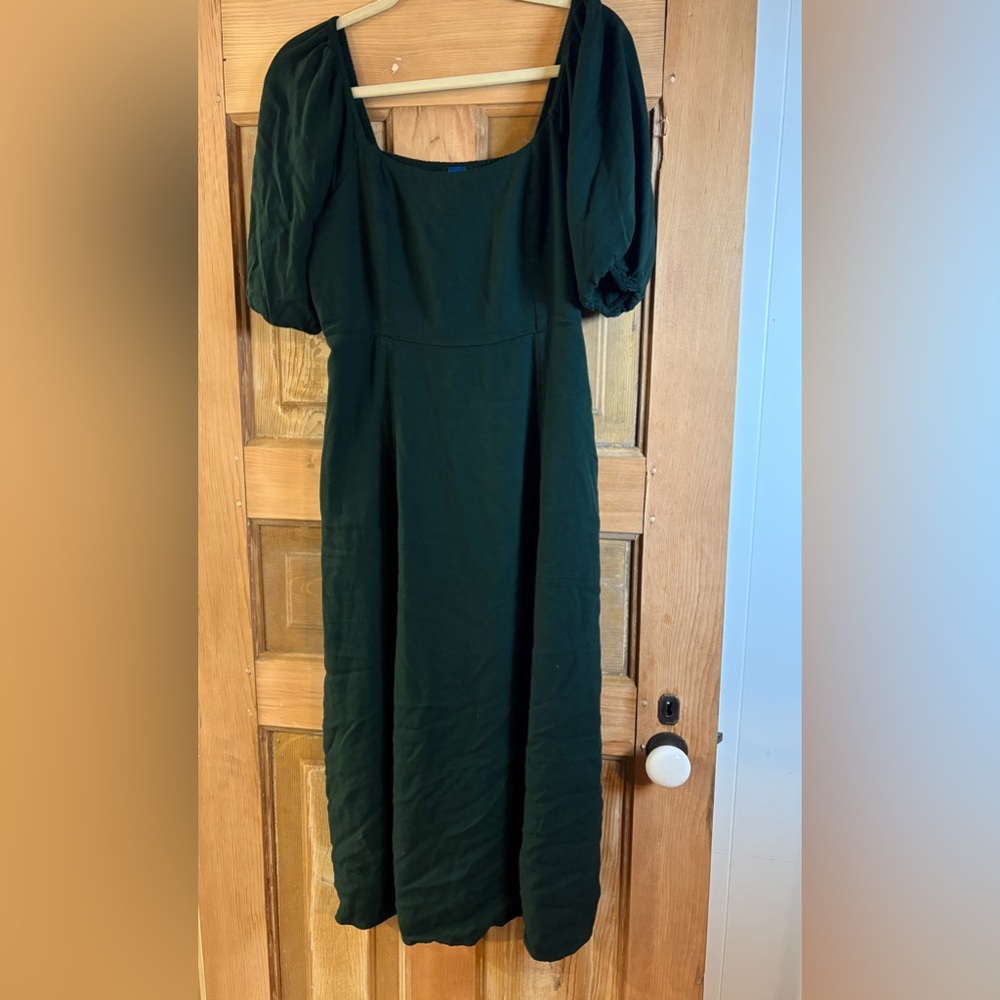 Old Navy Dark Green Midi Dress